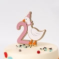 thumbnail image 3 of Cake Topper Raoformi One Silly Goose Pink, número 2, cumpleaños, 3 of 7