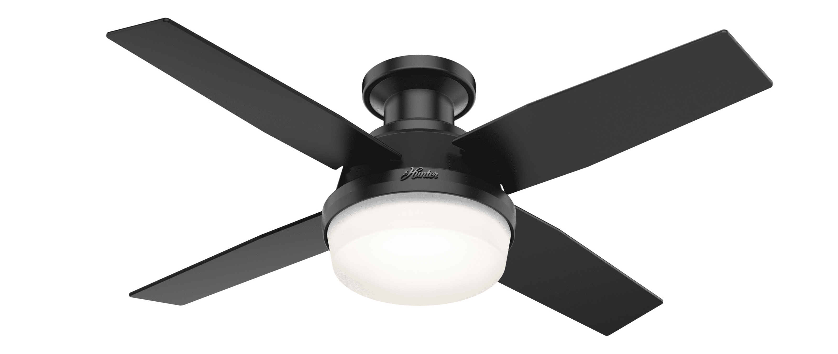 low profile kitchen ceiling fan with light