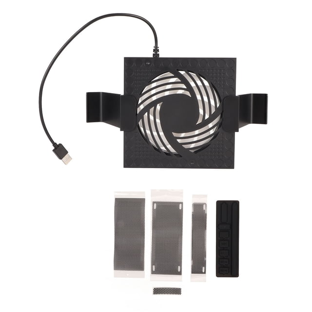 Ventilador de refrigeración para Xbox Series X, bajo nivel de ruido, 3 velocidades, puertos USB ajustables, ventilador de refrigeración RGB con filtro de cubierta antipolvo