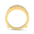 thumbnail image 3 of 14kt Two-Tone Yellow Gold Womens Round Diamond Wrap Ring Guard Enhancer 1.00 Cttw, 3 of 4