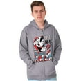 thumbnail image 4 of The Smurfs Kanji Up To No Good Men Big & Tall Zip Hoodie Brisco Brands 2X, 4 of 5
