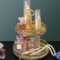 thumbnail image 2 of Hfppkn 2-Tier Gold Metal Round Cupcake Stand Dessert Serving Platter for Parties Style 1 20x25cm, 2 of 7