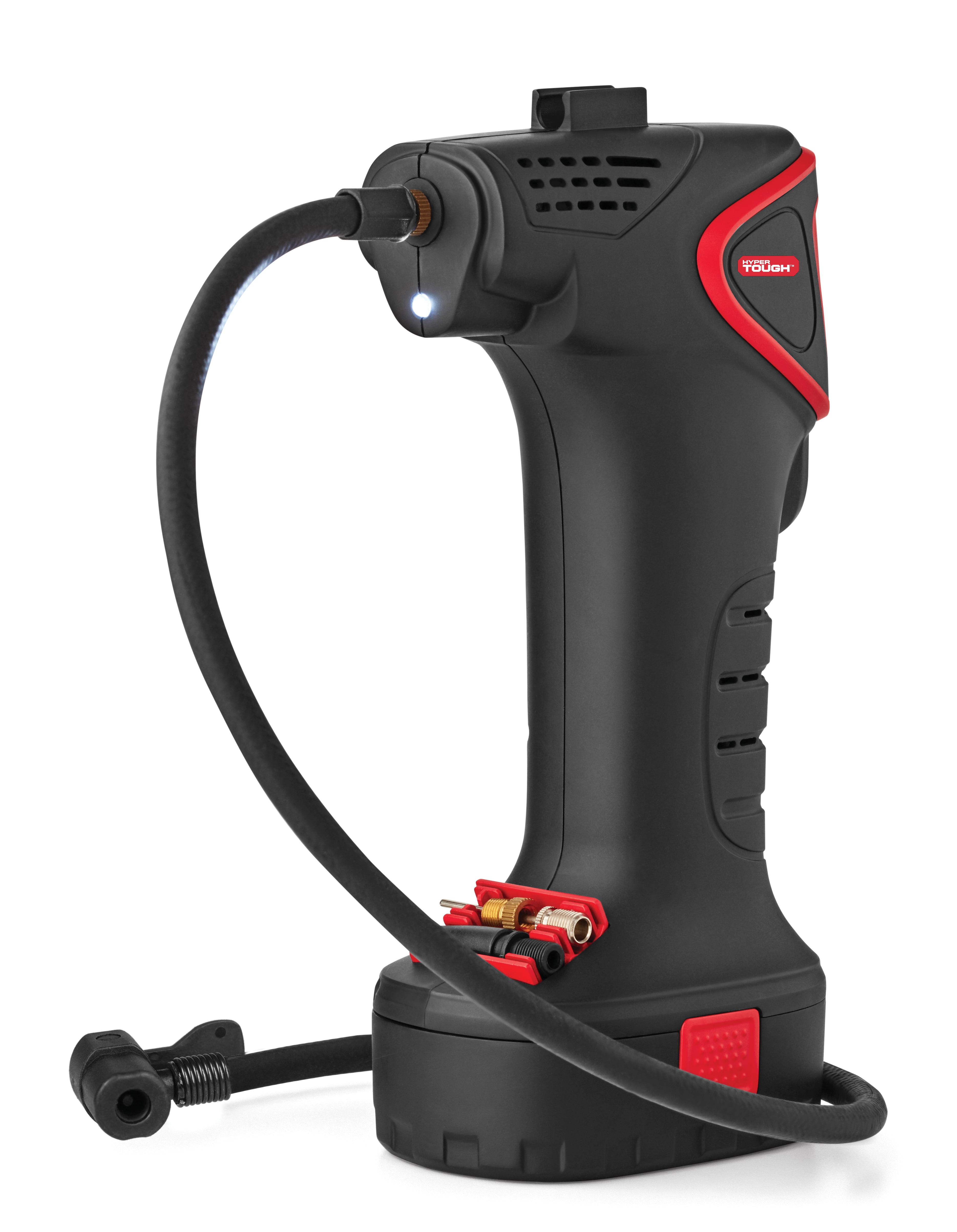 Hyper Tough DC 12V Cordless Portable Pistol Tire Inflator with Pre-set Digital Gauge-100psi