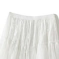 thumbnail image 5 of RUTAYY Lace Asymmetrical Midi Skirt For Women Elegant Tiered Cake Skirt With Flowy Design For Parties And Solid Color Casual Travel Skirts, 5 of 8