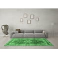 thumbnail image 3 of Ahgly Company Indoor Rectangle Medallion Emerald Green Traditional Area Rugs, 7' x 9', 3 of 4