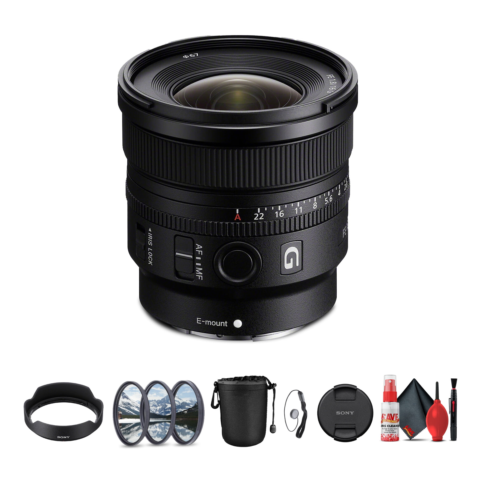 Sony FE 50mm f/1.2 GM Lens (Sony E) (SEL50F12GM) + Filter Kit +