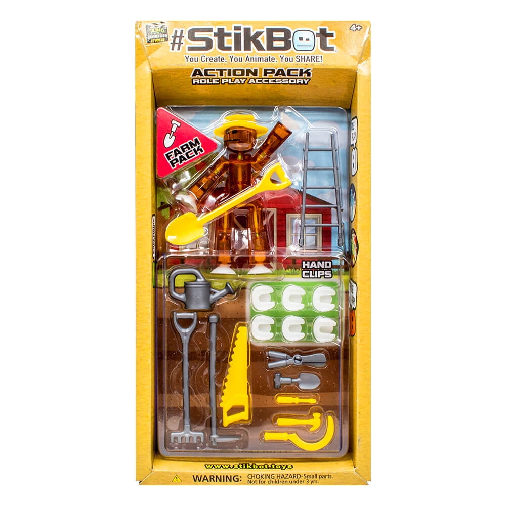 Stikbot Action Pack Series 2- Accessories Set with Solid Color Stikbot