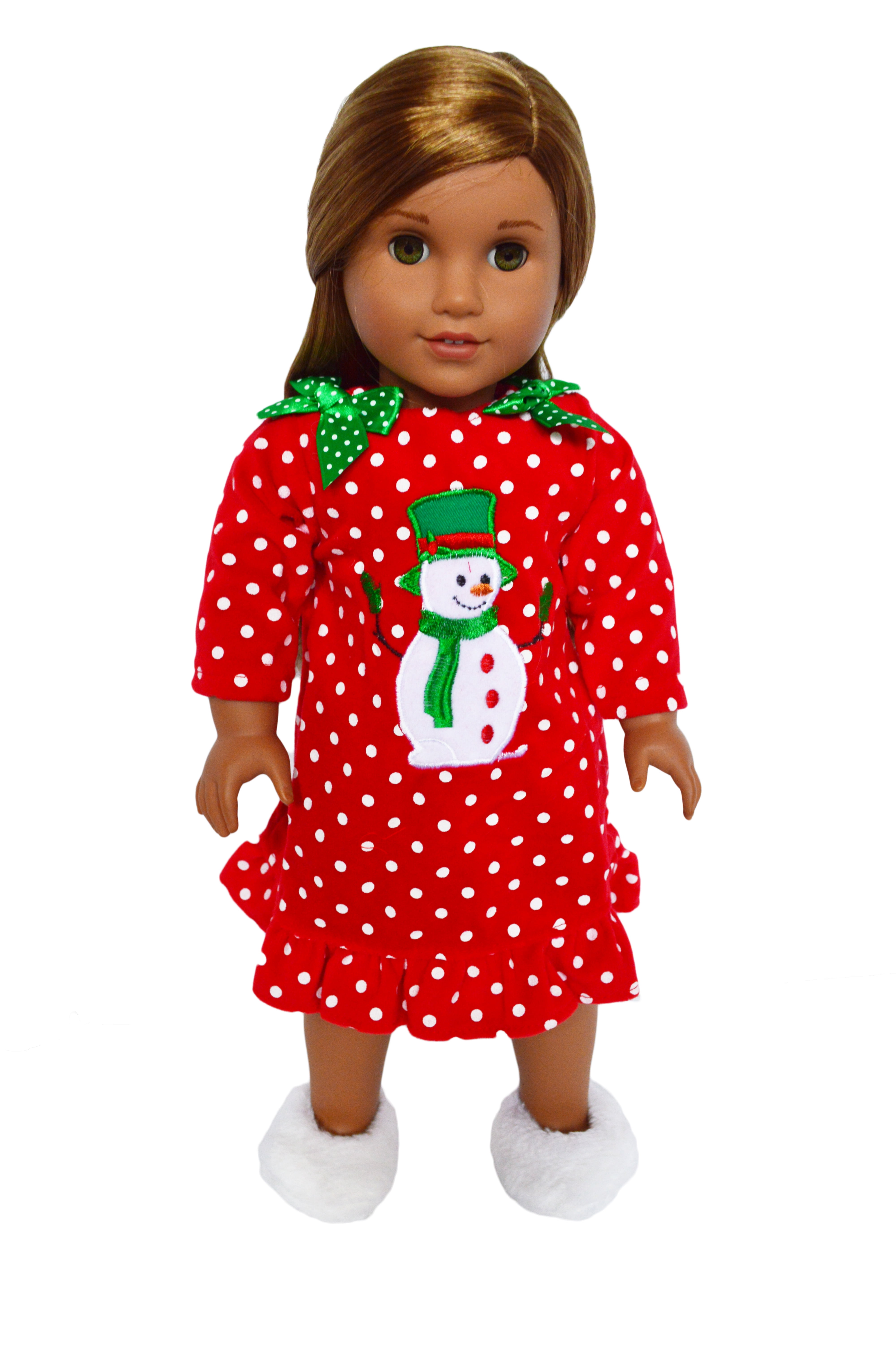 Handmade Dolls Snowman Dress Fits American Girl Or Our Generation 