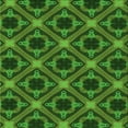 thumbnail image 1 of Ahgly Company Machine Washable Indoor Square Transitional Deep Emerald Green Area Rugs, 8' Square, 1 of 7