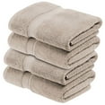 thumbnail image 2 of Superior 800 GSM Egyptian Cotton Heavyweight Bath Towel Set of 4, Stone, 2 of 10