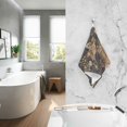 thumbnail image 2 of Yayeee 2 Pack Hand Towels for Bathroom 100% Cotton 16" x 28" Soft Absorbent Kitchen Towel, Cows and Flowers, 2 of 7