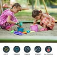 thumbnail image 5 of Waterproof UV Protection Sandbox Cover, Oxford Fabric with Drawstring, Green, 120x120cm, 5 of 5