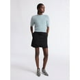 thumbnail image 3 of Scoop Women's and Women’s Plus Fluffy Sweater with Short Sleeves, Lightweight, Sizes XS-4X, 3 of 6