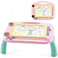 thumbnail image 1 of Tablero de dibujo magnético para niños, tablero magnético, tableta de dibujo, juguetes educativos para niños de 3 a 5 años (rosa), 1 of 5