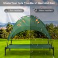 thumbnail image 3 of Niubya 48in Elevated Cooling Dog Bedy, Outdoor and indoor Portable Pet Cot with Removable Canopy, Green, 3 of 7