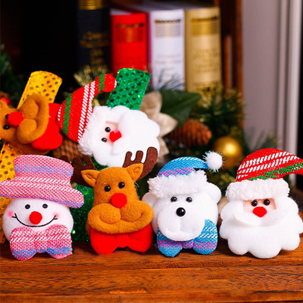 Lot De 5 Bracelets De Noël Pliables Pour Enfants – Thème Père Noël, Renne, Bonhomme De Neige – Cadeaux Originaux Pour Fêtes Et Sacs Surprise