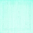 thumbnail image 1 of Ahgly Company Machine Washable Indoor Square Solid Turquoise Blue Modern Area Rugs, 6' Square, 1 of 4