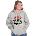 thumbnail image 3 of Bridal Squad Bachelorette Party Zip Hoodie Sweatshirt Women Brisco Brands L, 3 of 6