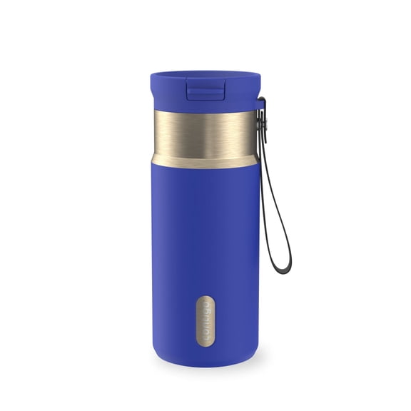 Contigo SnapSeal 16 oz Leakproof Stainless Steel Water Bottle with Carrying Strap