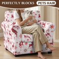 thumbnail image 4 of Bulopur Snowflake 2Pcs Wingback Chair Covers Stretchable Furniture Protector 2-Piece Cushion Covers Elastic Bottom Washable for Living Room Home Office Apartment Decor, 4 of 8