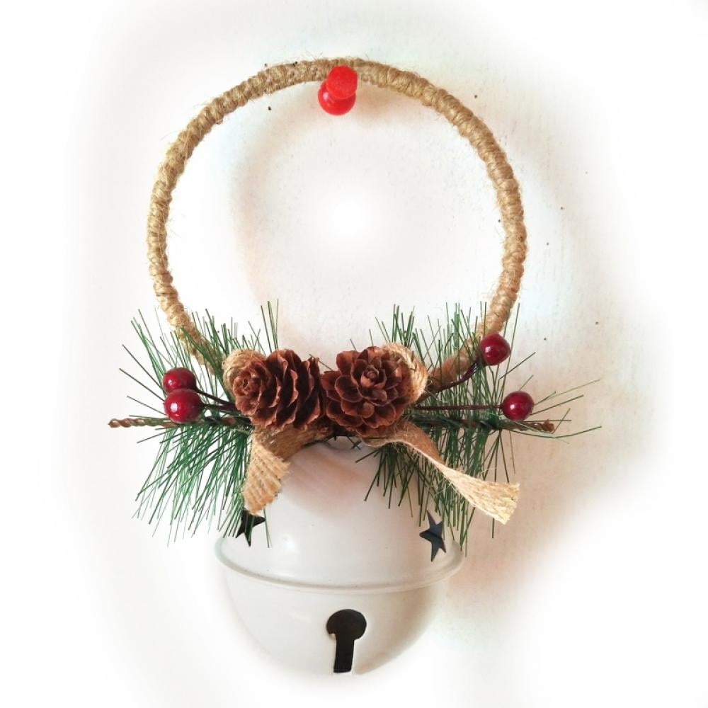 Red Pine And Ribbon Sleigh Bell Hanger The Christmas Loft Jingle
