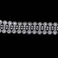 thumbnail image 6 of Acrylic Rhinestone Diamond Ribbon 4 Row (1 Roll ) Crystal Rhinestone Close Chain s for Weeding DIY Decoration, 6 of 8