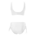 thumbnail image 6 of Daznico Women's High Waist Bikini Set, Twist-Front Push-Up Two Piece Swimsuit,L, 6 of 6