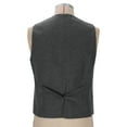 thumbnail image 5 of Aueoeo Men's Vintage Suit Vests Sleeveless Waistcoat Tweed Button Up Jacket For Wedding Groomsmen, 5 of 7