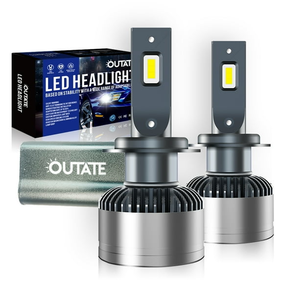 Outate H11/H9/H8 100W 16000 Lumens 500% Brighter LED Headlight Bulbs IP68 Pack of 2 Fits select: 2014 CHEVROLET SILVERADO, 2012-2019 TOYOTA RAV4