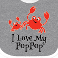 thumbnail image 4 of Inktastic I Love My Poppop Grandchild Boys or Girls Baby Bib, 4 of 4