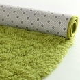 thumbnail image 3 of Dwelke Fluffy Rugs for Bedroom,Shag Cute Area Rug for Girls/Boys and Kids Baby Room Home Decor,Oval Indoor Carpet for Nursery Dorm Living Room 2.6'x5.3'Green, 3 of 6