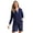 Navy, variant on Women's Plus Size Hooded Taslon Cover Up
