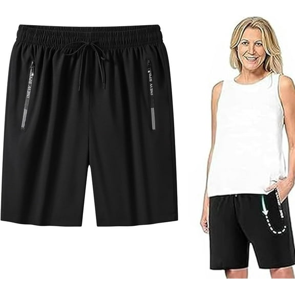 Hercurvy Icyshorts, Women's Ice Silk Quick Drying Stretch Shorts, Lightweight Comfortable
