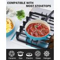 thumbnail image 3 of 10-Piece Ceramic Nonstick Cookware Set - Pots, Pans, Dutch Oven, Saucepans, Frying Pans and Lids - Turquoise, 3 of 8
