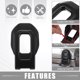 thumbnail image 3 of Cubierta de pestillo de capÃ³, cubierta de soportes de captura de bloqueo de capÃ³ para Jeep Wrangler JL JLU 2018 2019 2020 2021, juego de 2 negros Unique Bargains pasadores de capÃ³ automotriz, 3 of 7