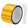 thumbnail image 1 of Cinta Metálica Espejo Uxcell (2.56" x 54.6Yards, 2mil, Dorado) Cinta Adhesiva para Decoración de Pared DIY Envoltura de Regalos, 1 of 7