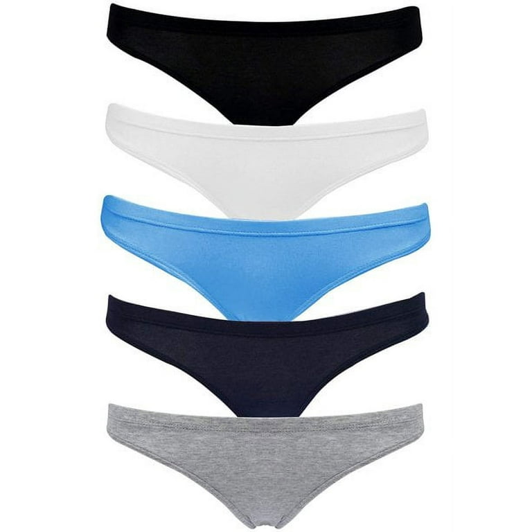 Emprella Women's 5-Pack Hipster Panties  Cotton Spandex with Elastic  Waistband 