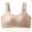 c01Beige, variant on Womens Bras Full Coverage Push Up Large Bust Shaping Bra Wireless Soft Comfy Wide Shoulder Bralettes for Women Beige XXXL