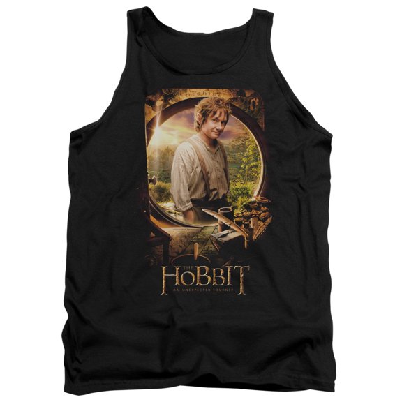 The Hobbit Bilbo Poster Adult Tank Top Black