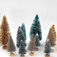 thumbnail image 4 of 5 piezas de 5 cm a 125 cm Mini árbol de Navidad dorado verde pequeño pino sisal colocado en el escritorio Adornos de fiesta de Navidad de Año Nuevo Navidad, B19-12.5-blanco, 4 of 5