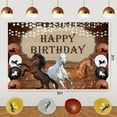 thumbnail image 5 of Horse Birthday Party Decorations, Children Birthday Decoration Horses Boy Girl, Horses Background Happy Birthday Banner Horses Balloons for Horse Racing Birthday Party Supplies, 5 of 6