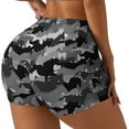 thumbnail image 2 of Sigee Horse Silhouette Print Women's High Waist Workout Shorts - Squat Proof, Tummy Control, Yoga and Gym Activewear-, 2 of 9