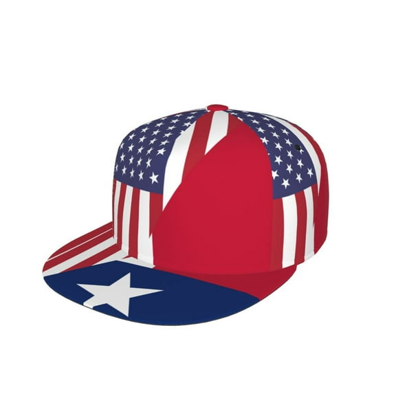 Snapback Hats For Men Women America Texas Flag Flat Bill Brim Baseball Cap Printed Hat