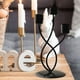 thumbnail image 2 of Candelabro para velas de pilar BLESIY retro Negro 3 cabezas, 2 of 5