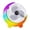 White, variant on Gnwei USB Rechargeable Desk Fan with RGB Gradient Moon Light – Portable Quiet Table Fan with Multi Speed, Small Circulation Fan with Atmosphere Lamp – Ideal for Home, Bedroom, Travel