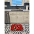thumbnail image 3 of Lady Bug on Deep Red Machine Washable Memory Foam Mat, 3 of 4