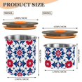 thumbnail image 3 of Abstract Flowers Floral Airtight Coffee Bean Canister 30oz Food Storage Containers with Lids For Gournd, Tea, Sugar, Flour, Rice, Cereal, Candy Cookie Jar, 3 of 8