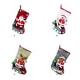 thumbnail image 3 of Bearachild calcetín navideño para regalo, bolsa de joyería, muñeca 3D, muñeco de nieve, Papá Noel, estampado de gran tamaño, calcetines para Kits de decoración para fiestas Alce Bearachild HA069608-03, 3 of 6