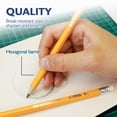 thumbnail image 4 of BAZIC #2 HB Premium Wood Pencils, Latex Free Eraser, (12/Pack), 2-Packs, 4 of 7