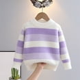 thumbnail image 2 of Qingpeng Boy Girl Cable Knit Pullover Sweater Kids Casual Loose Sweatshirt Toddler Crewneck Long Sleeve Spring Fall Winter Warm Clothes, 2 of 9